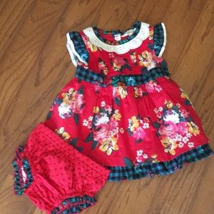 3-6 month Matilda Jane sugar plum dress nwt